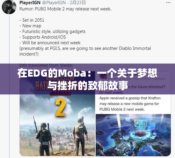 在EDG的Moba：一个关于梦想与挫折的致郁故事