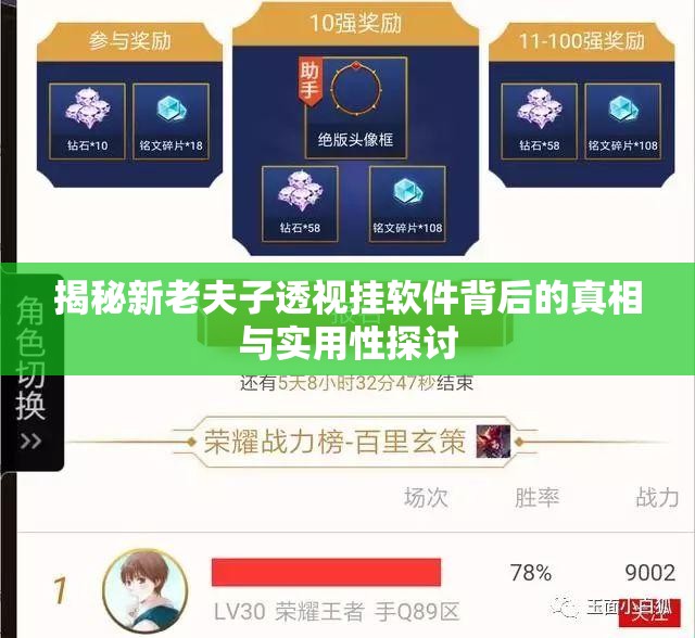 揭秘新老夫子透视挂软件背后的真相与实用性探讨