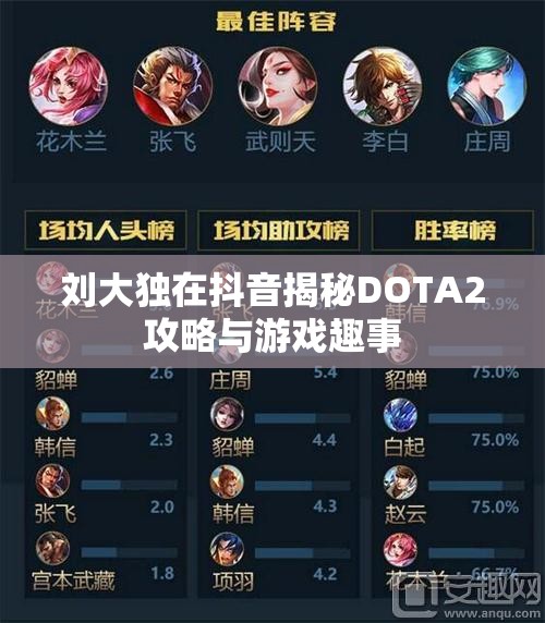 刘大独在抖音揭秘DOTA2攻略与游戏趣事