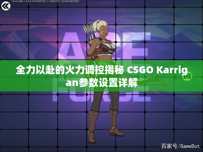 全力以赴的火力调控揭秘 CSGO Karrigan参数设置详解