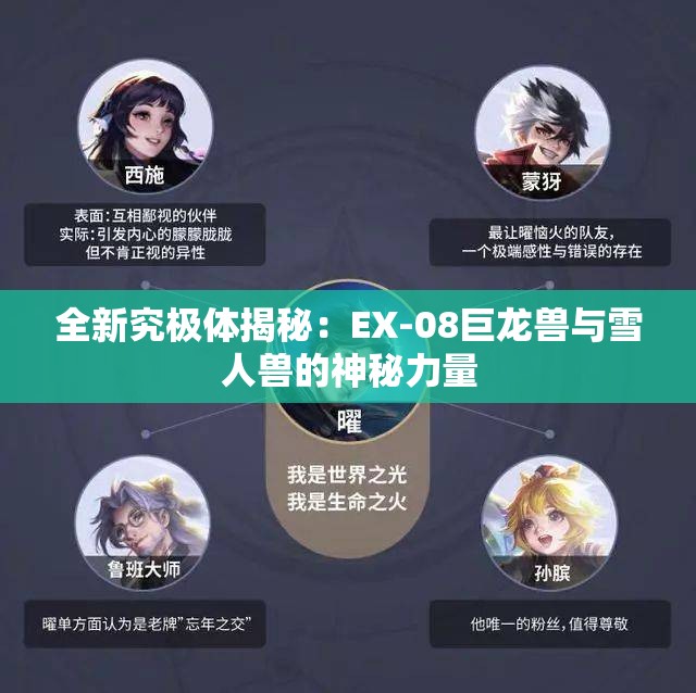 全新究极体揭秘：EX-08巨龙兽与雪人兽的神秘力量